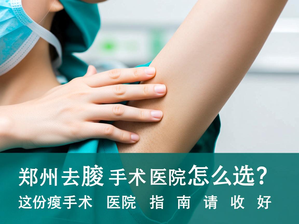 郑州去腋臭手术医院怎么选？这份郑州腋臭手术医院指南请收好