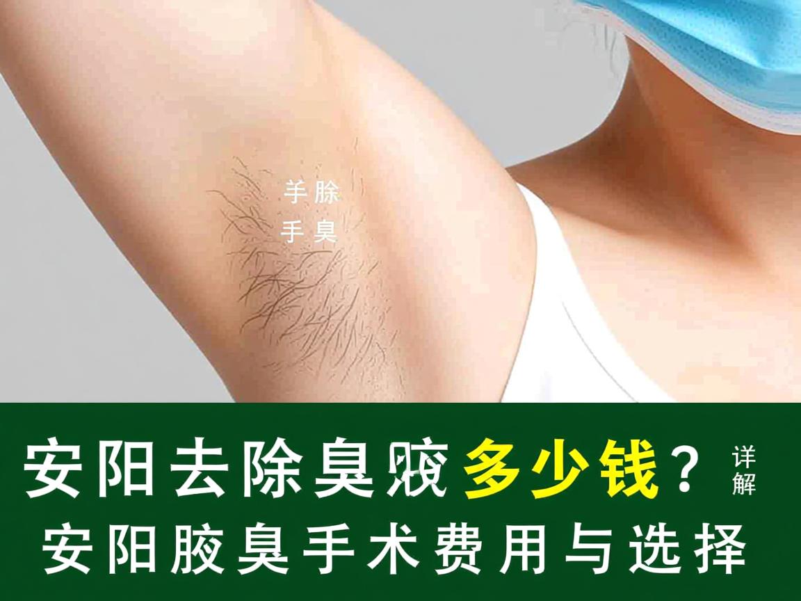 安阳去除腋臭手术多少钱？详解安阳腋臭手术费用与选择