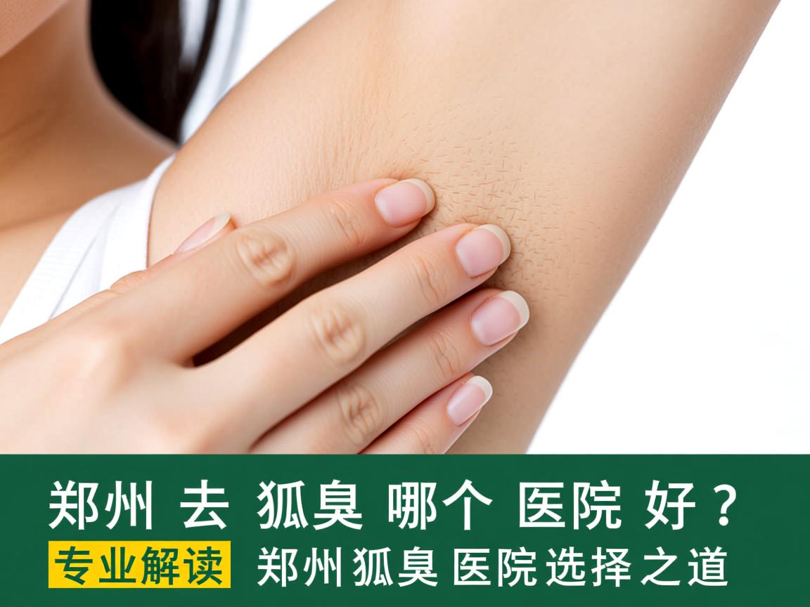 郑州去狐臭哪个医院好？专业解读郑州狐臭医院的选择之道