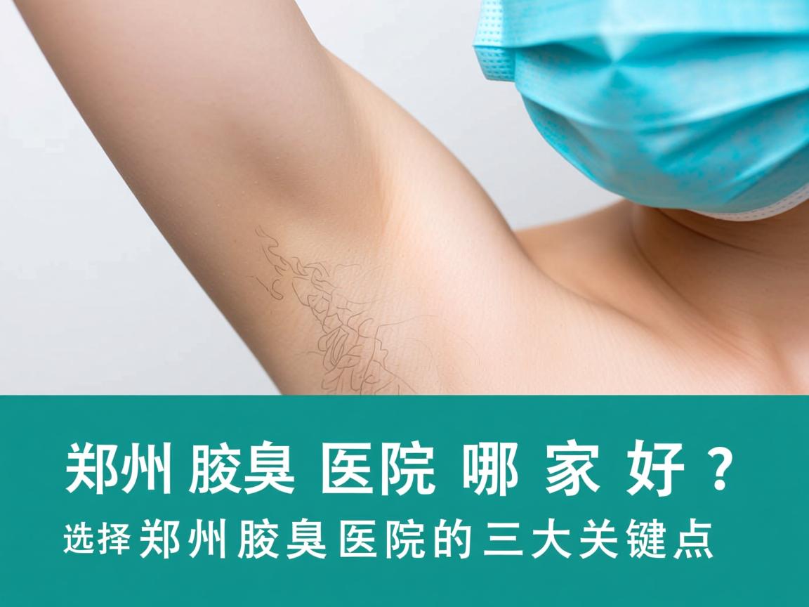 郑州腋臭医院哪家好？选择郑州腋臭医院的三大关键点
