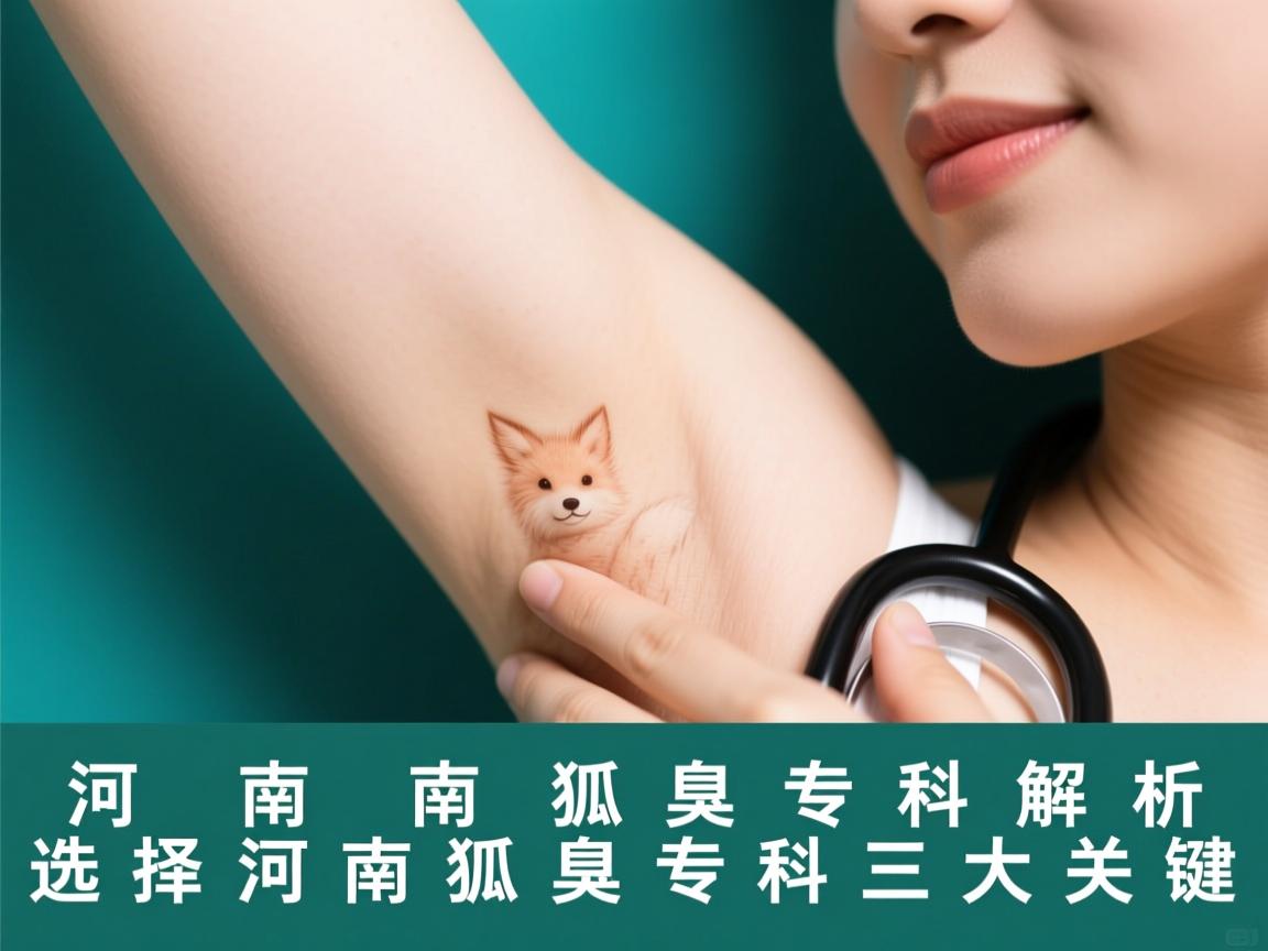 河南狐臭专科解析，选择河南狐臭专科的三大关键