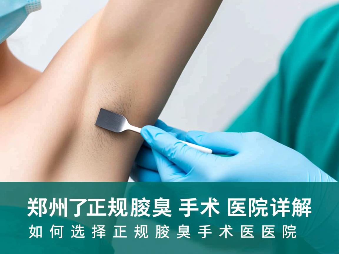 郑州正规腋臭手术医院详解,如何选择正规腋臭手术医院 郑州正规腋臭手术医院详解,如何选择正规腋臭手术医院