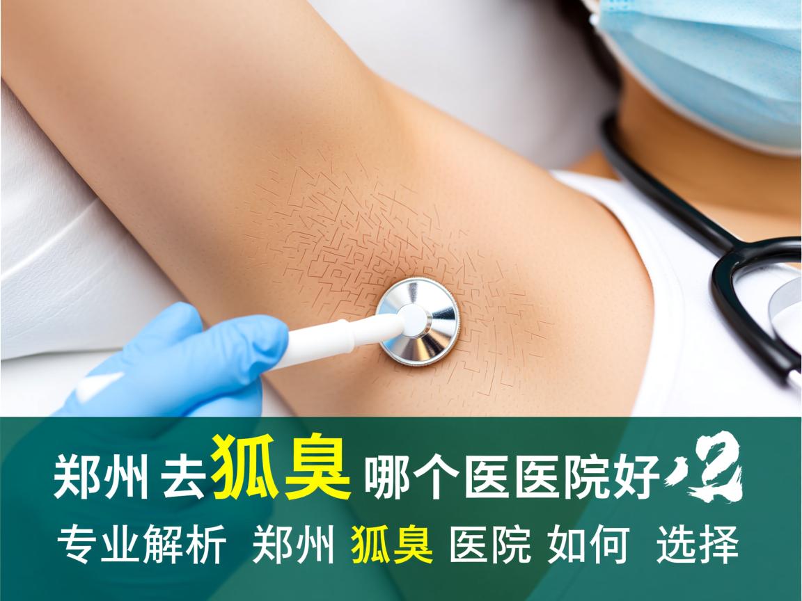 郑州去狐臭哪个医院好？专业解析郑州狐臭医院如何选择
