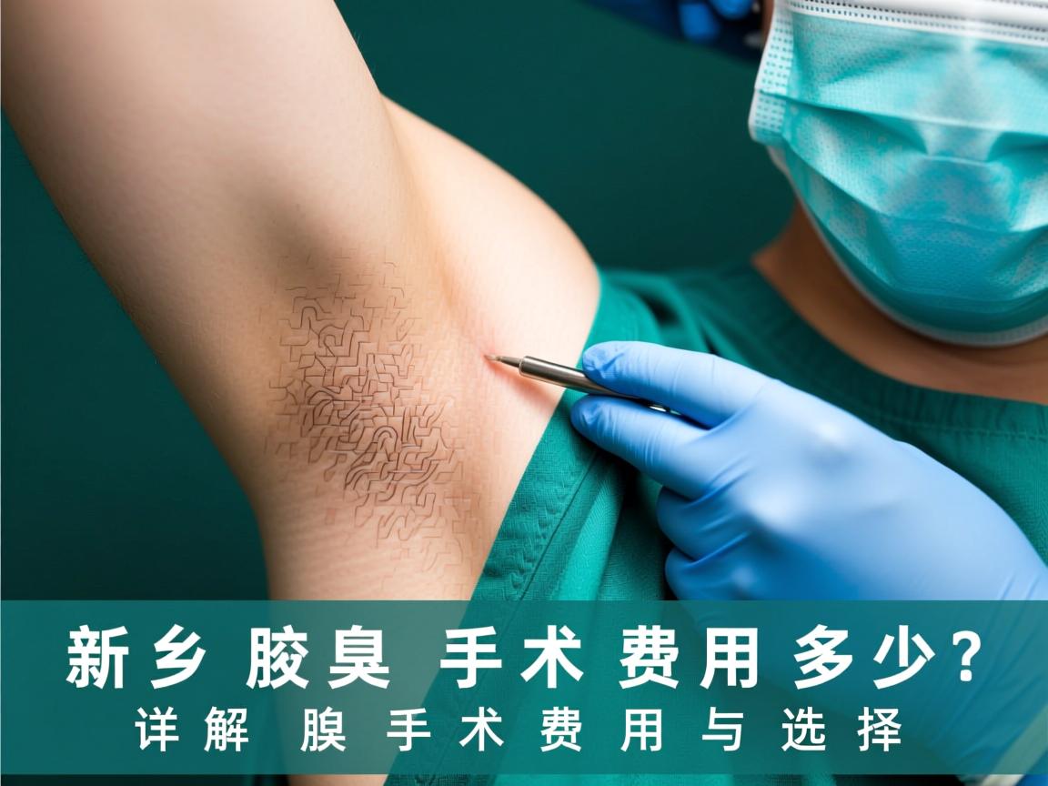 新乡腋臭手术费用多少？详解腋臭手术费用与选择