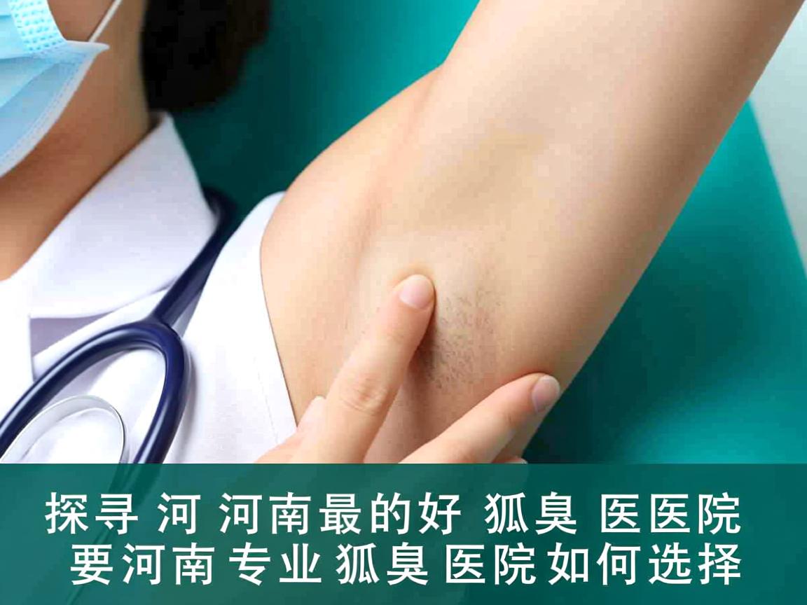 探寻河南最好的狐臭医院，河南专业狐臭医院如何选择