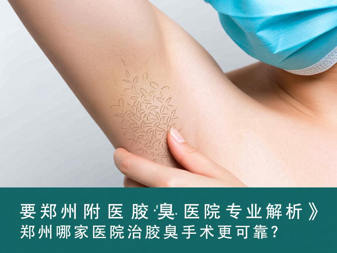 郑州附医腋臭医院专业解析，郑州哪家医院治腋臭手术更可靠？