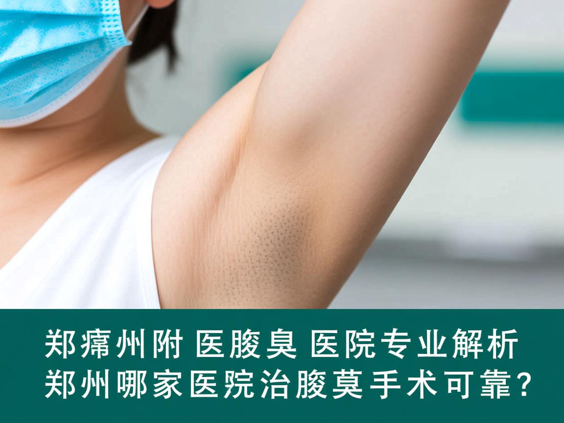 郑州附医腋臭医院专业解析，郑州哪家医院治腋臭手术更可靠？