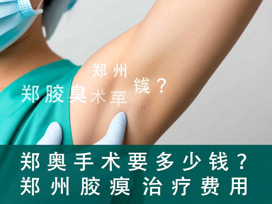 郑州腋臭手术要多少钱？深度解析郑州腋臭治疗费用