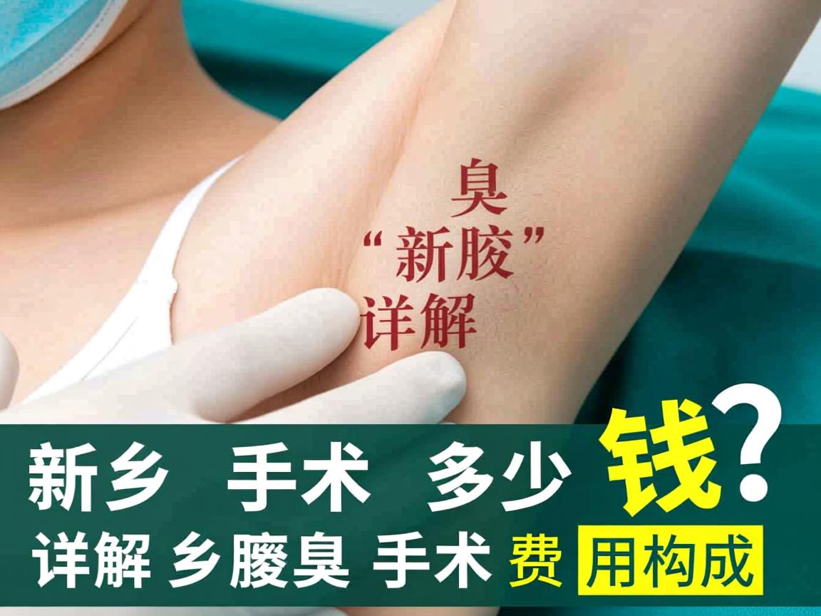 新乡腋臭手术多少钱？详解新乡腋臭手术费用构成