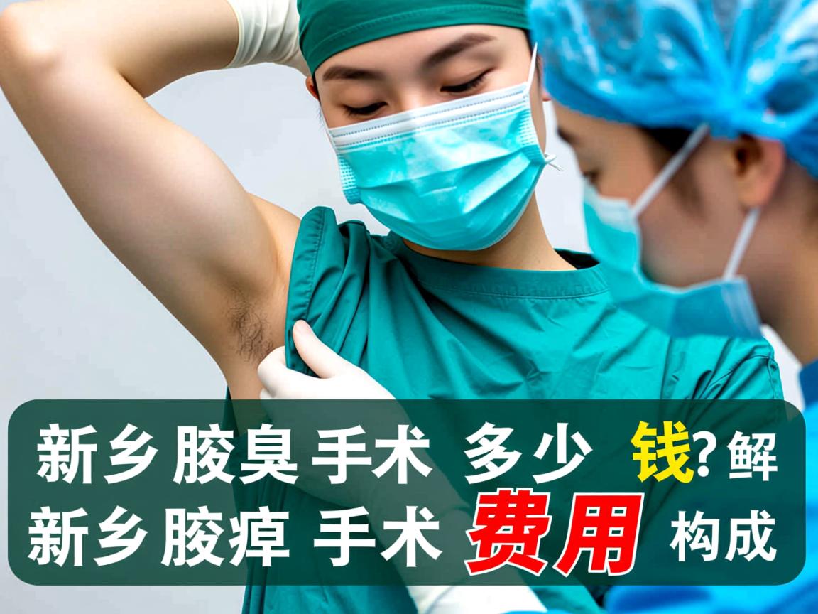 新乡腋臭手术多少钱？详解新乡腋臭手术费用构成