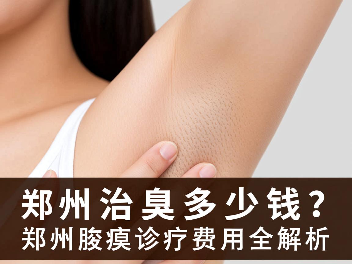 郑州治腋臭多少钱？郑州腋臭诊疗费用全解析