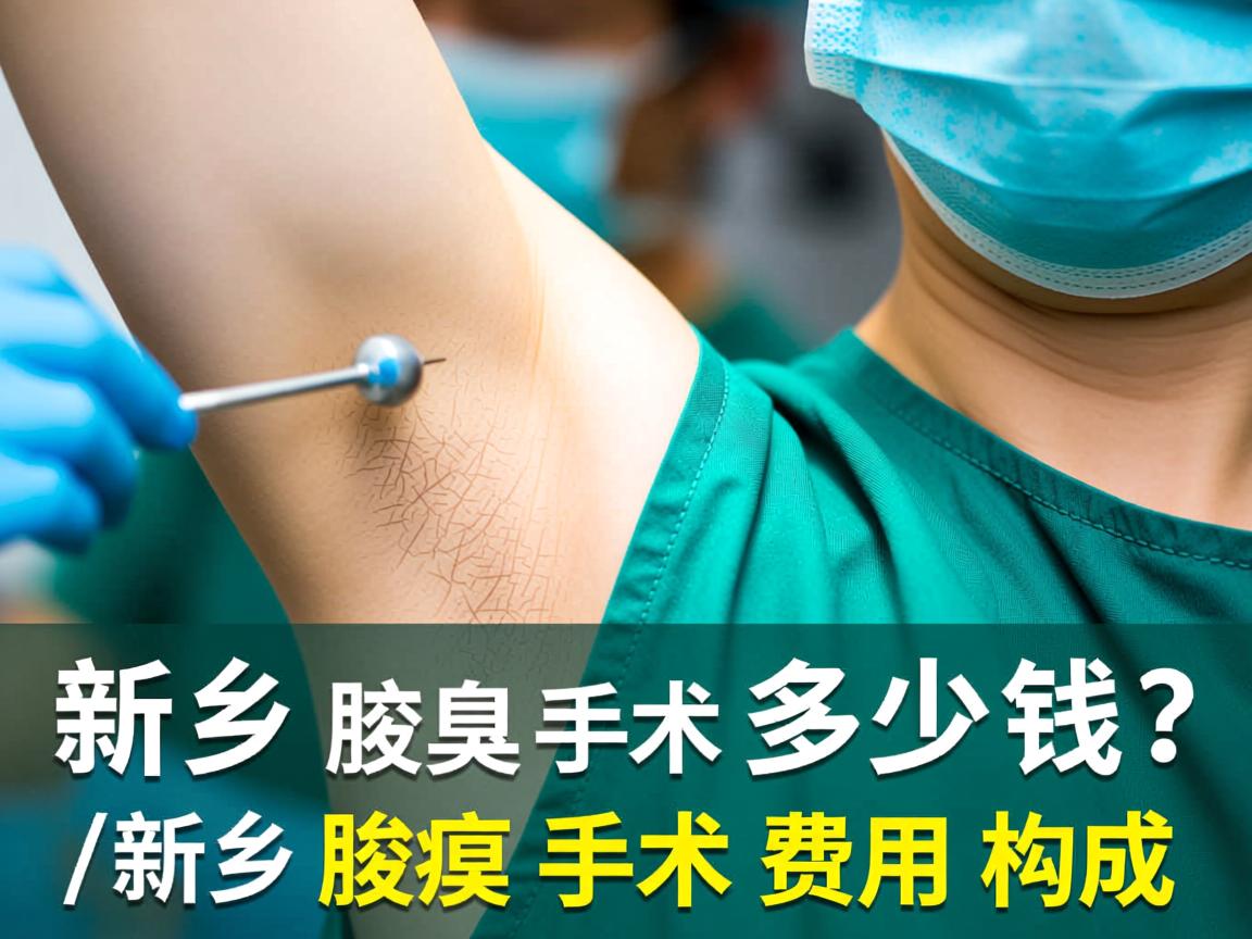 新乡腋臭手术多少钱？详解新乡腋臭手术费用构成