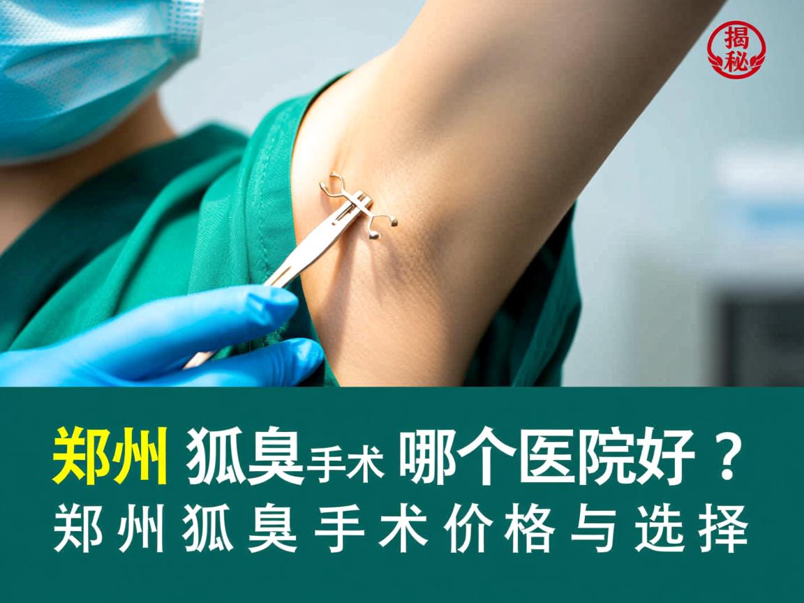 郑州狐臭手术哪个医院好?揭秘郑州狐臭手术价格与选择 郑州狐臭手术哪个医院好?揭秘郑州狐臭手术价格与选择