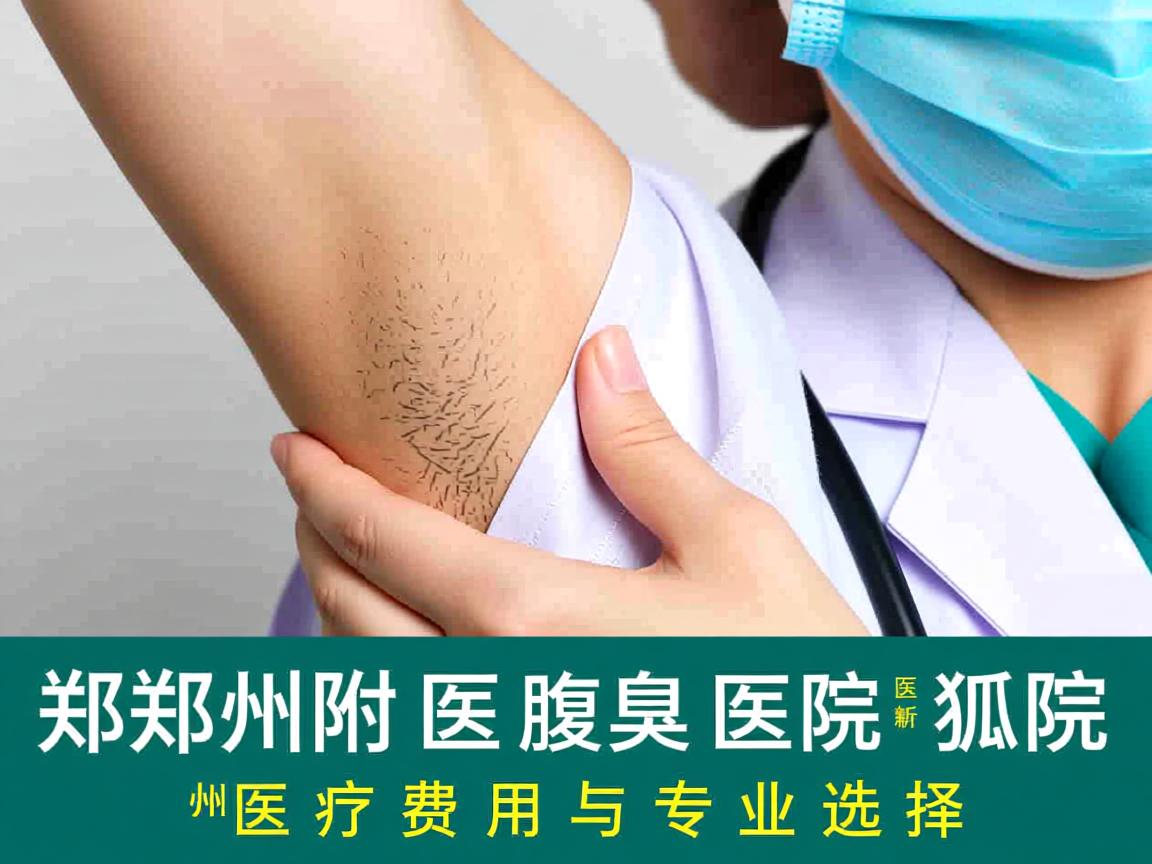 郑州附医腋臭医院解析，郑州去狐臭医院诊疗费用与专业选择