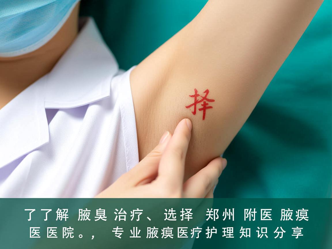 了解腋臭治疗，选择郑州附医腋臭医院，专业腋臭医疗护理知识分享