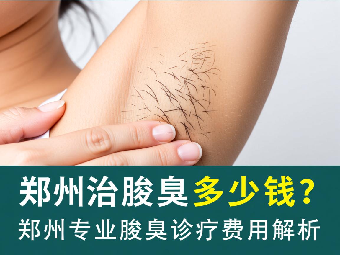 郑州治腋臭多少钱？郑州专业腋臭诊疗费用解析