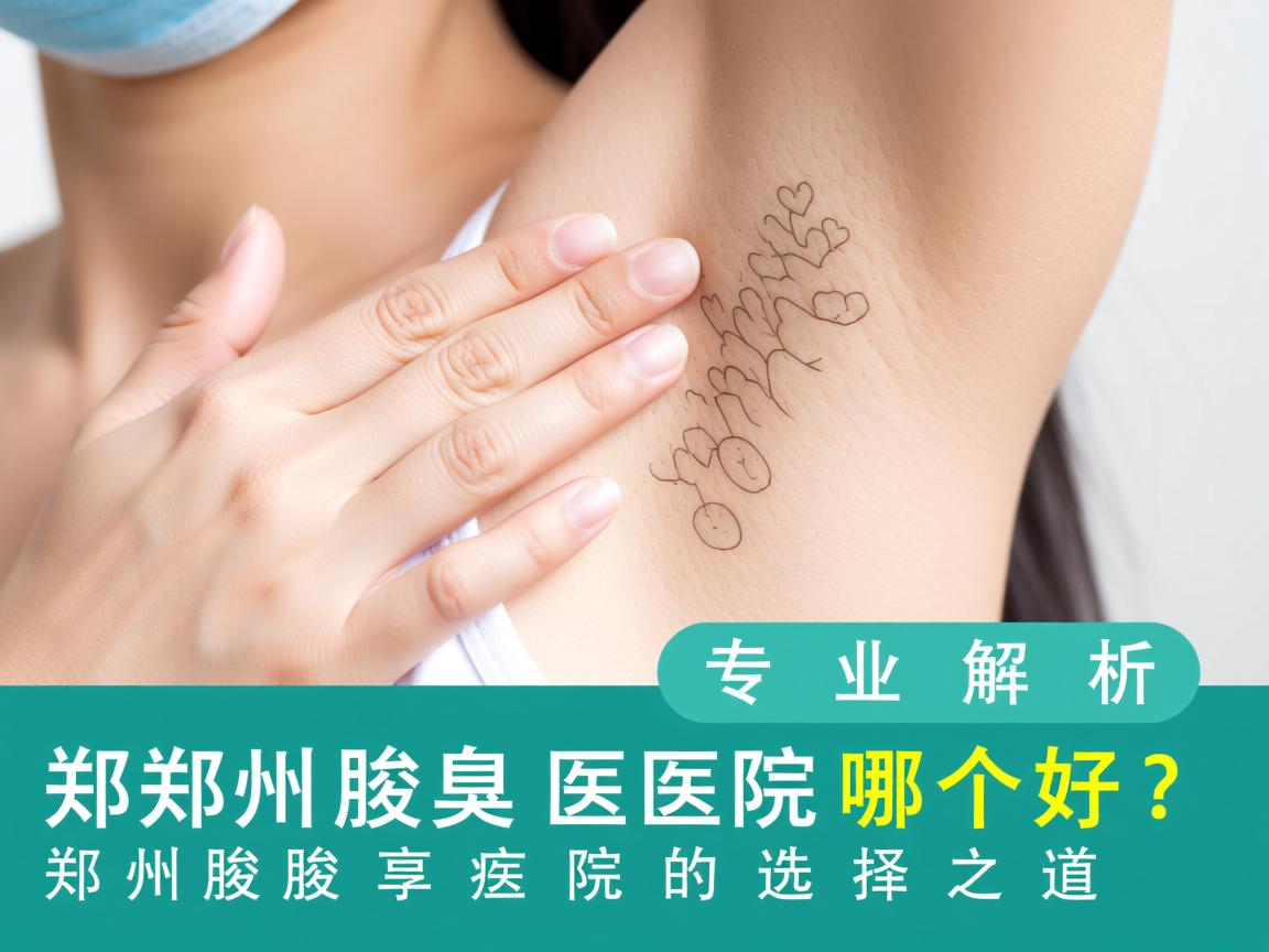 郑州腋臭医院哪个好？专业解析郑州腋臭医院的选择之道