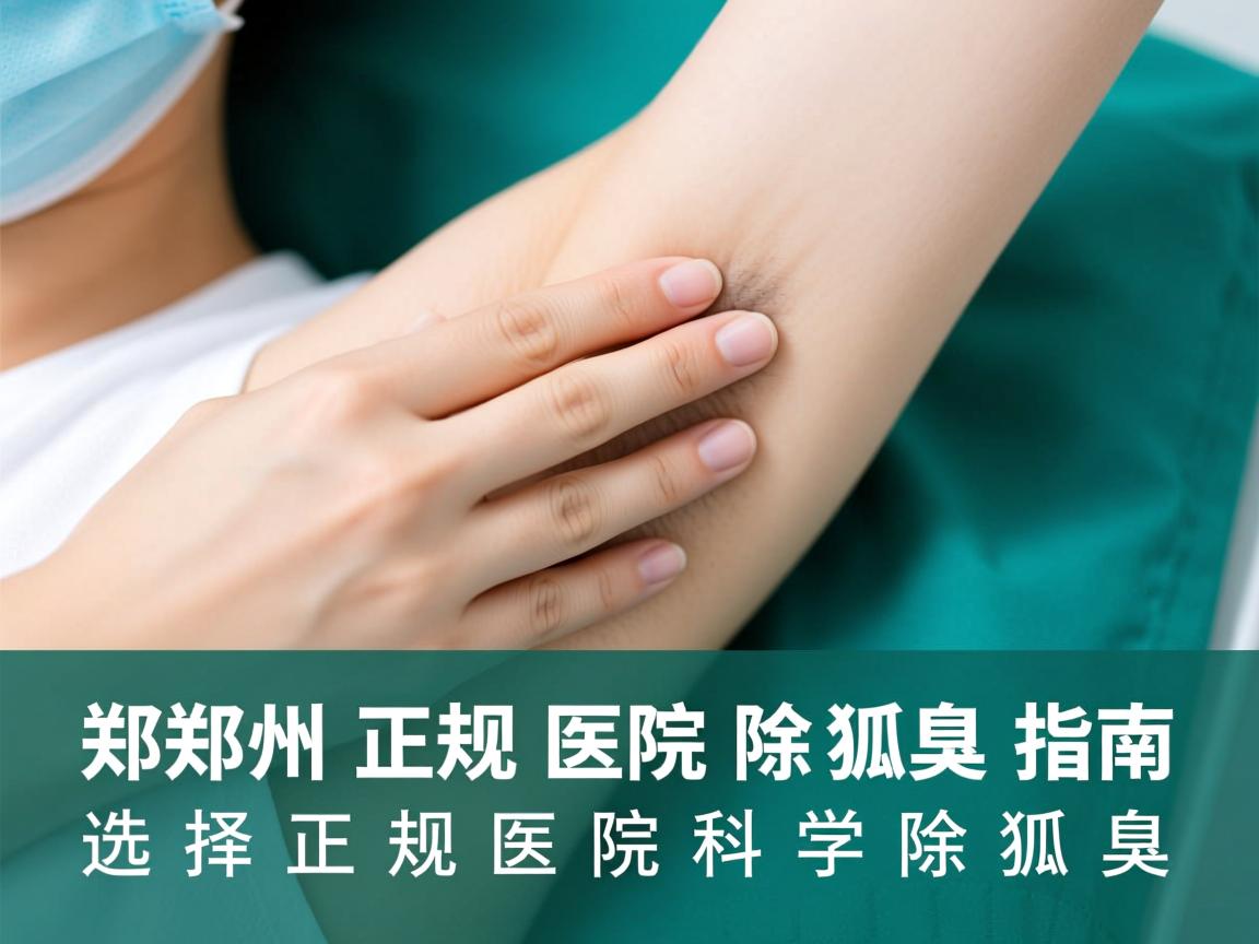 郑州正规医院除狐臭指南，选择正规医院科学除狐臭