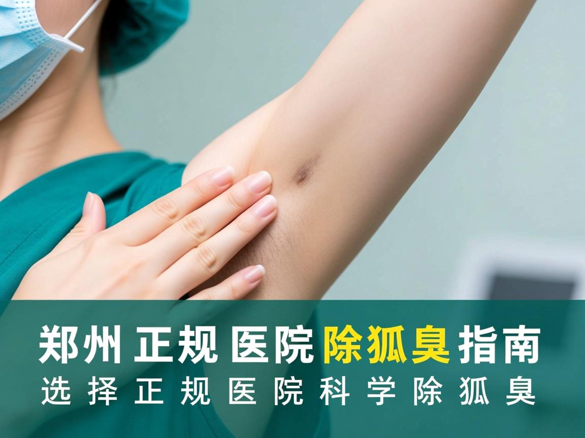 郑州正规医院除狐臭指南，选择正规医院科学除狐臭