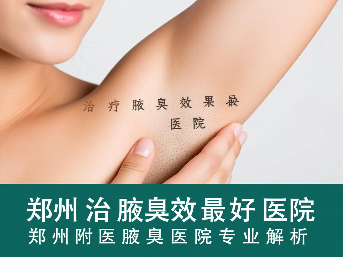 郑州治疗腋臭效果最好的医院，郑州附医腋臭医院专业解析