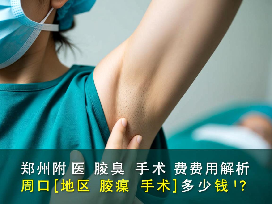 郑州附医腋臭手术费用解析，周口地区腋臭手术多少钱？