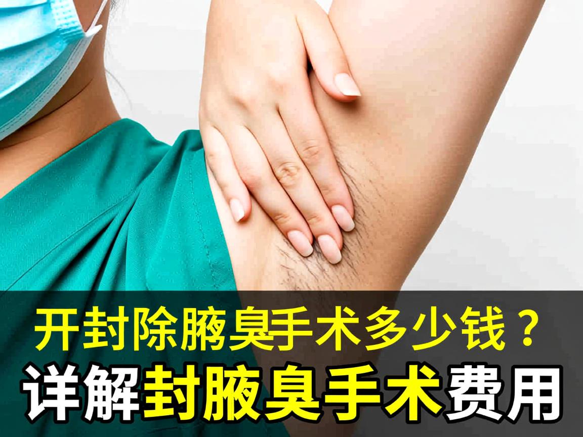 开封除腋臭手术多少钱？详解开封腋臭手术费用