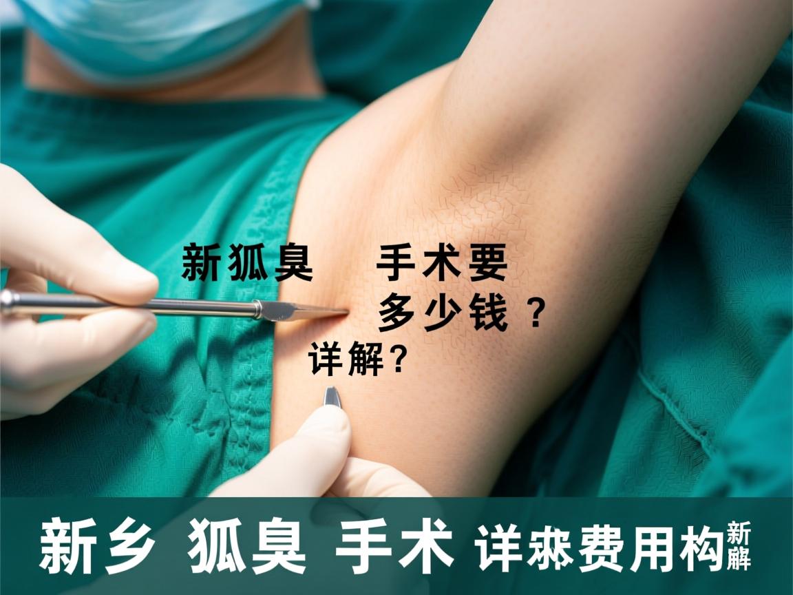 新乡狐臭手术要多少钱？详解新乡狐臭手术费用构成