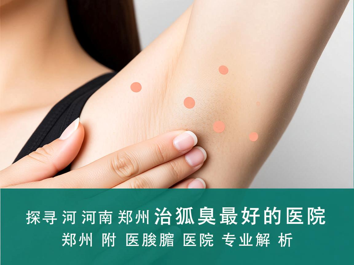 探寻河南郑州治狐臭最好的医院，郑州附医腋臭医院专业解析