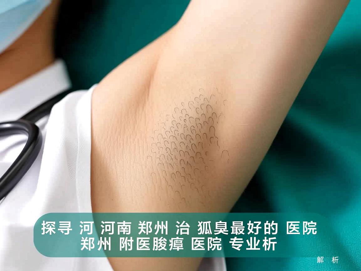 探寻河南郑州治狐臭最好的医院，郑州附医腋臭医院专业解析