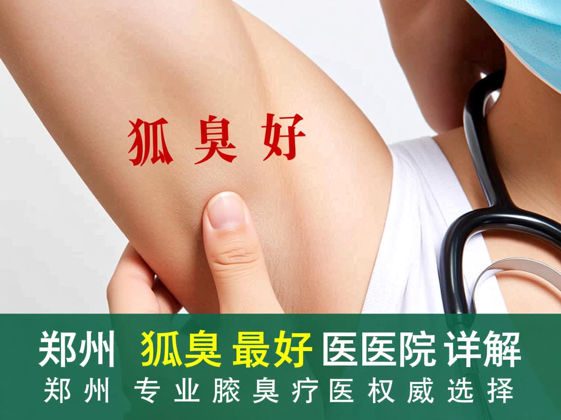郑州去除狐臭最好医院详解，郑州专业腋臭医疗的权威选择