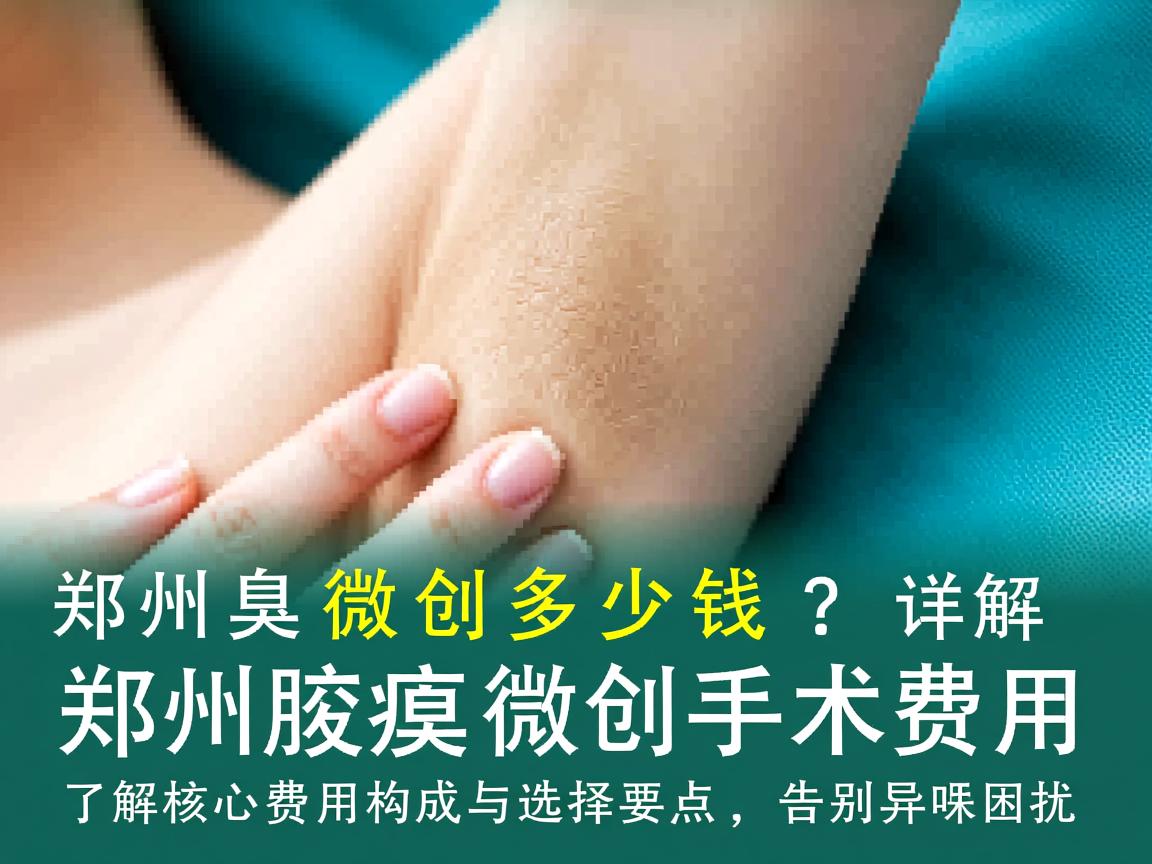郑州腋臭微创多少钱？详解郑州腋臭微创手术费用
了解核心费用构成与选择要点，告别异味困扰