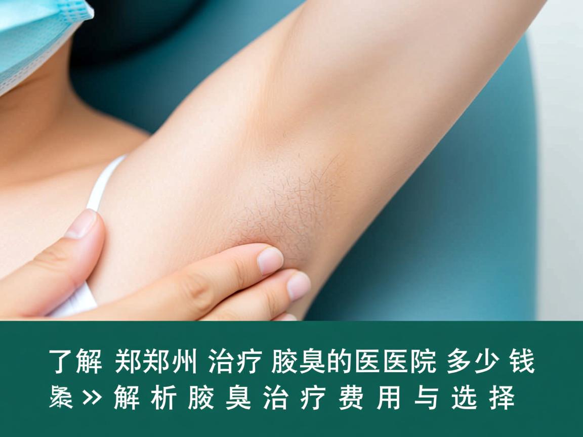 了解郑州治疗腋臭的医院多少钱，解析腋臭治疗费用与选择