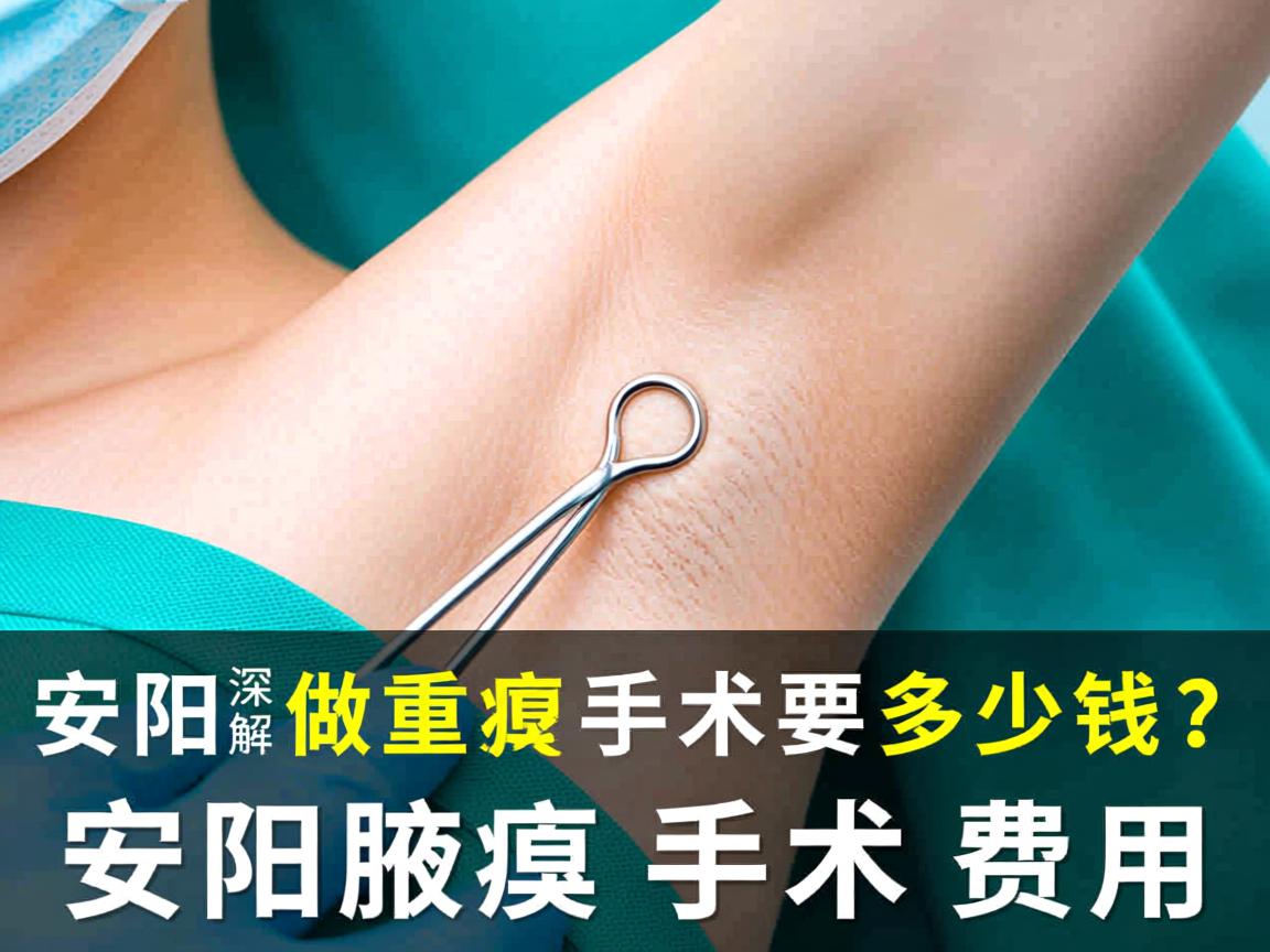 在安阳做重度腋臭手术要多少钱？深度解析安阳腋臭手术费用