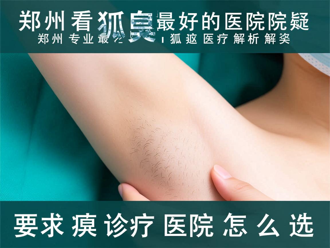 郑州看狐臭最好的医院解析，郑州专业狐臭诊疗医院怎么选
