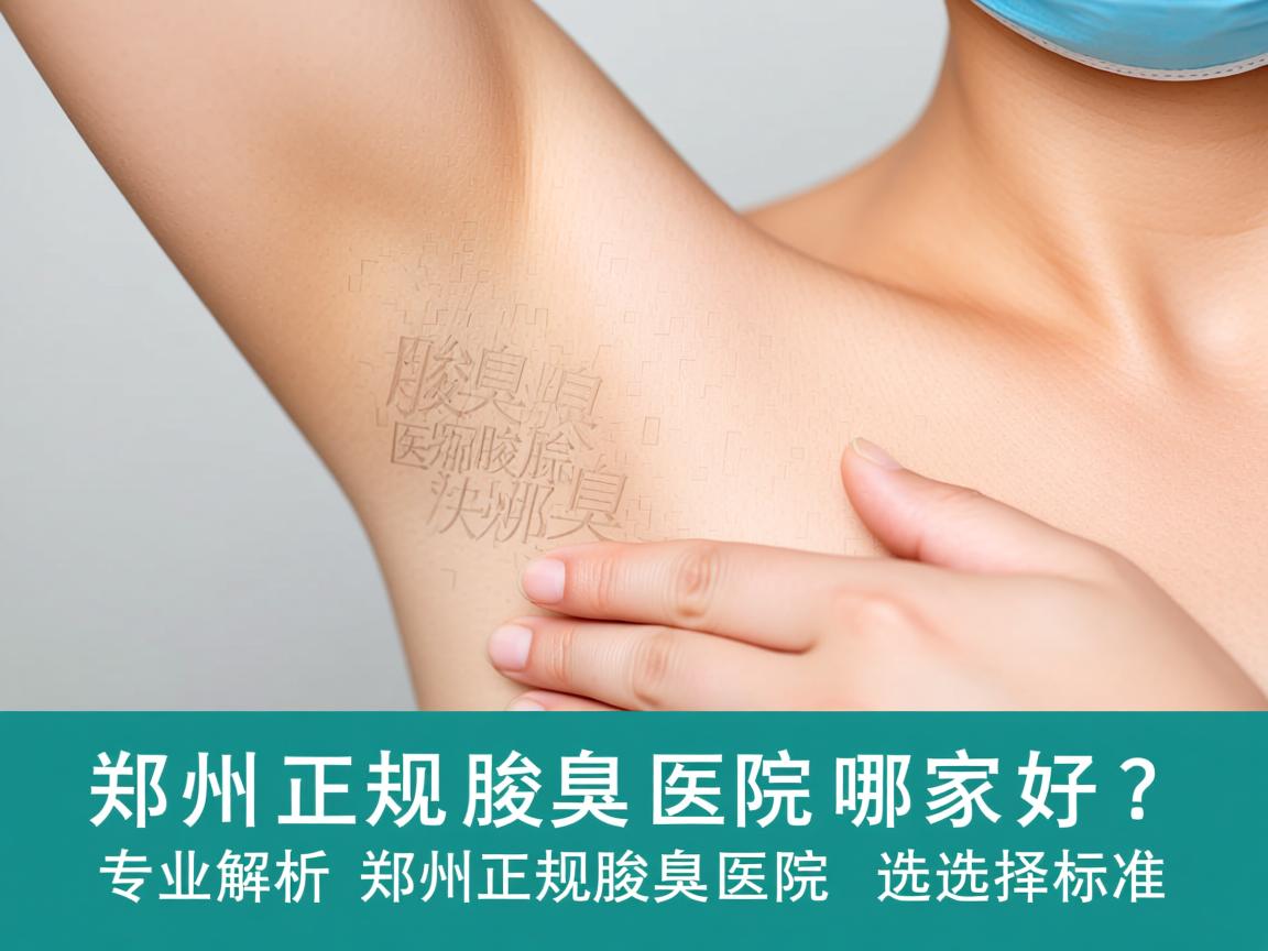 郑州正规腋臭医院哪家好？专业解析郑州正规腋臭医院的选择标准