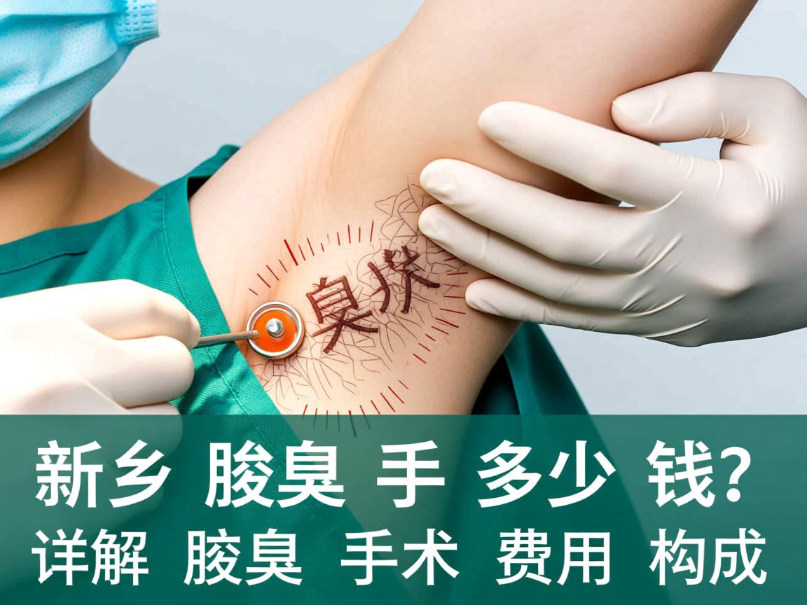 新乡腋臭手术多少钱？详解新乡腋臭手术费用构成