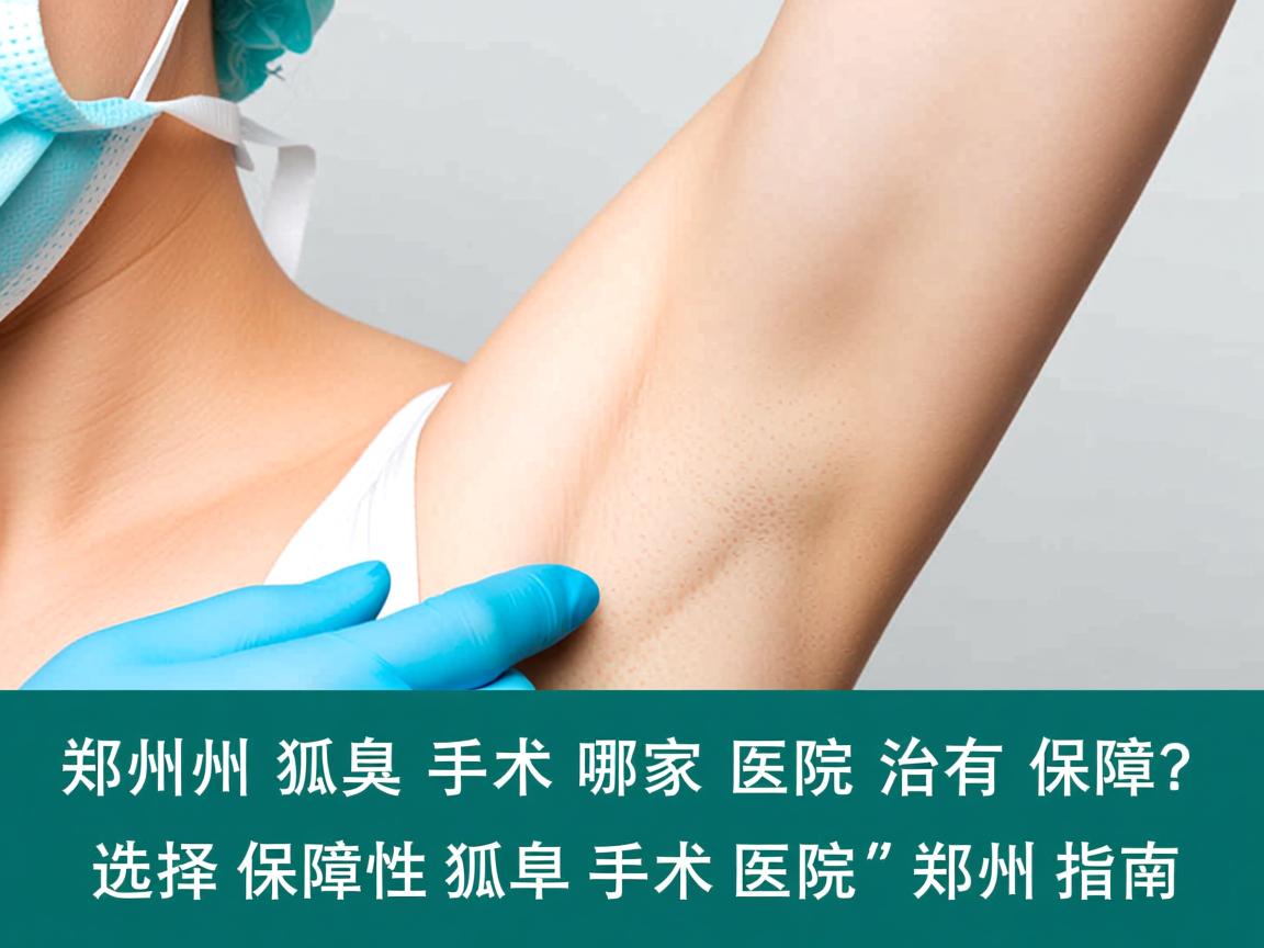 郑州狐臭手术哪家医院治有保障？选择保障性狐臭手术医院的郑州指南