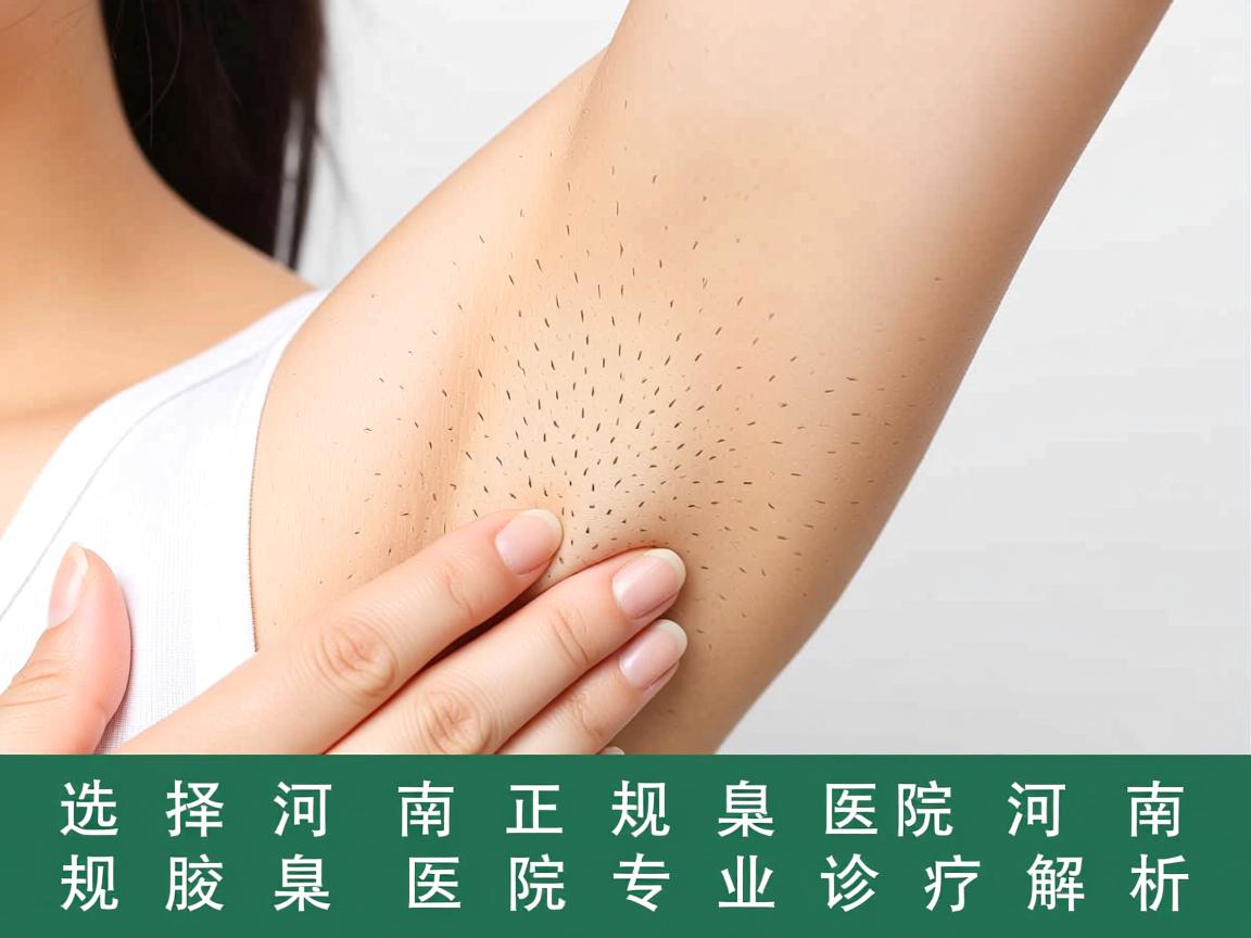 选择河南正规腋臭医院，河南正规腋臭医院专业诊疗解析
