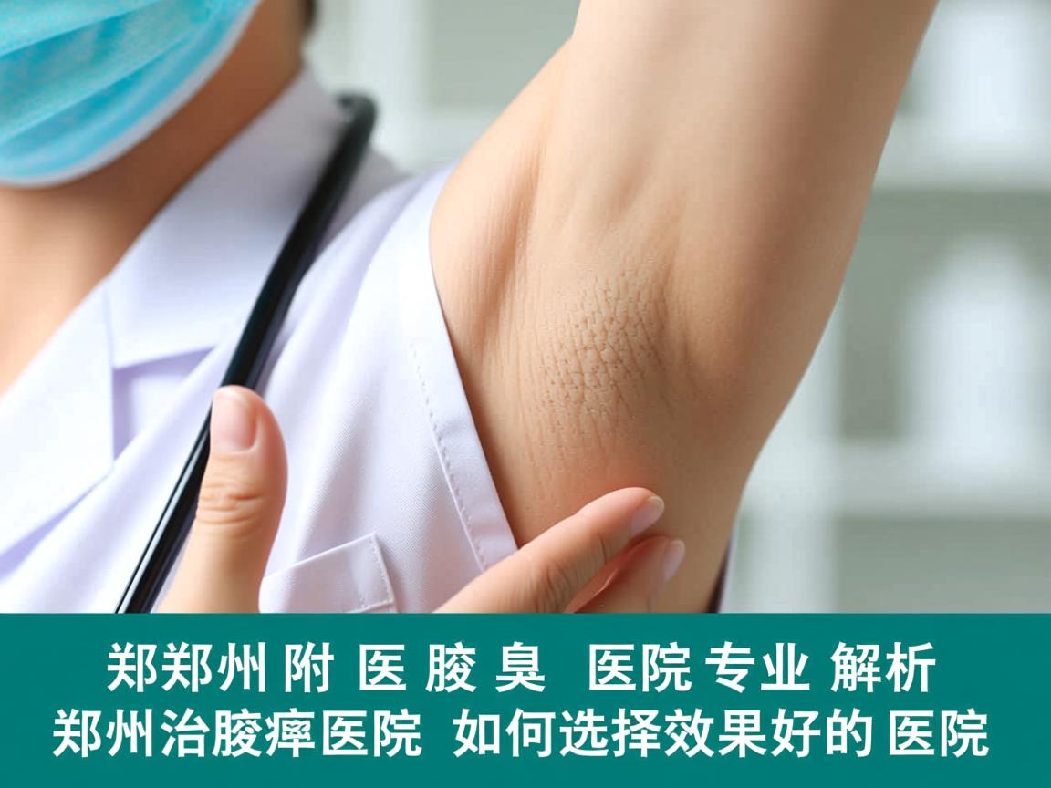 郑州附医腋臭医院专业解析，郑州治腋臭的医院如何选择效果好的医院