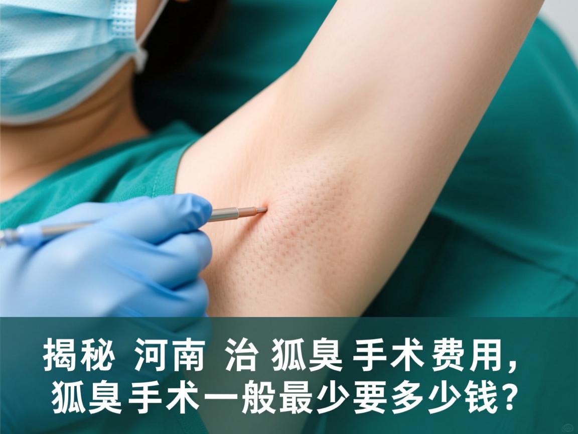 揭秘河南治狐臭手术费用，狐臭手术一般最少要多少钱？