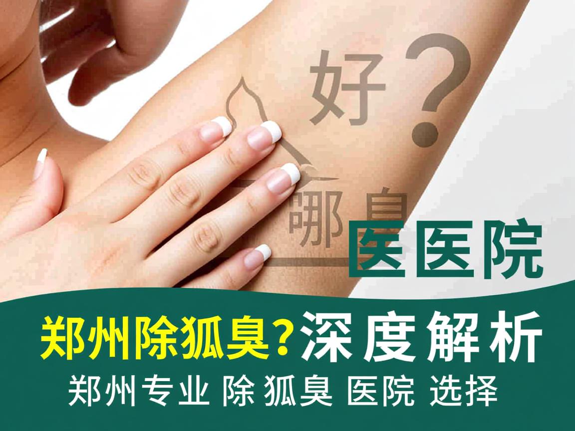 郑州除狐臭医院哪家好？深度解析郑州专业除狐臭医院的选择