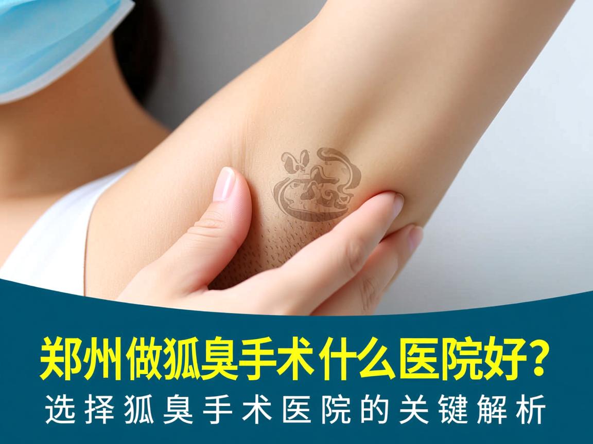 郑州做狐臭手术什么医院好？选择狐臭手术医院的关键解析