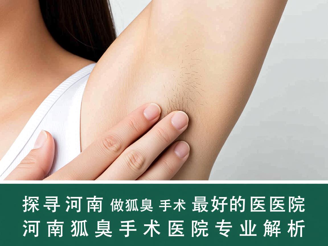 探寻河南做狐臭手术最好的医院，河南狐臭手术医院专业解析