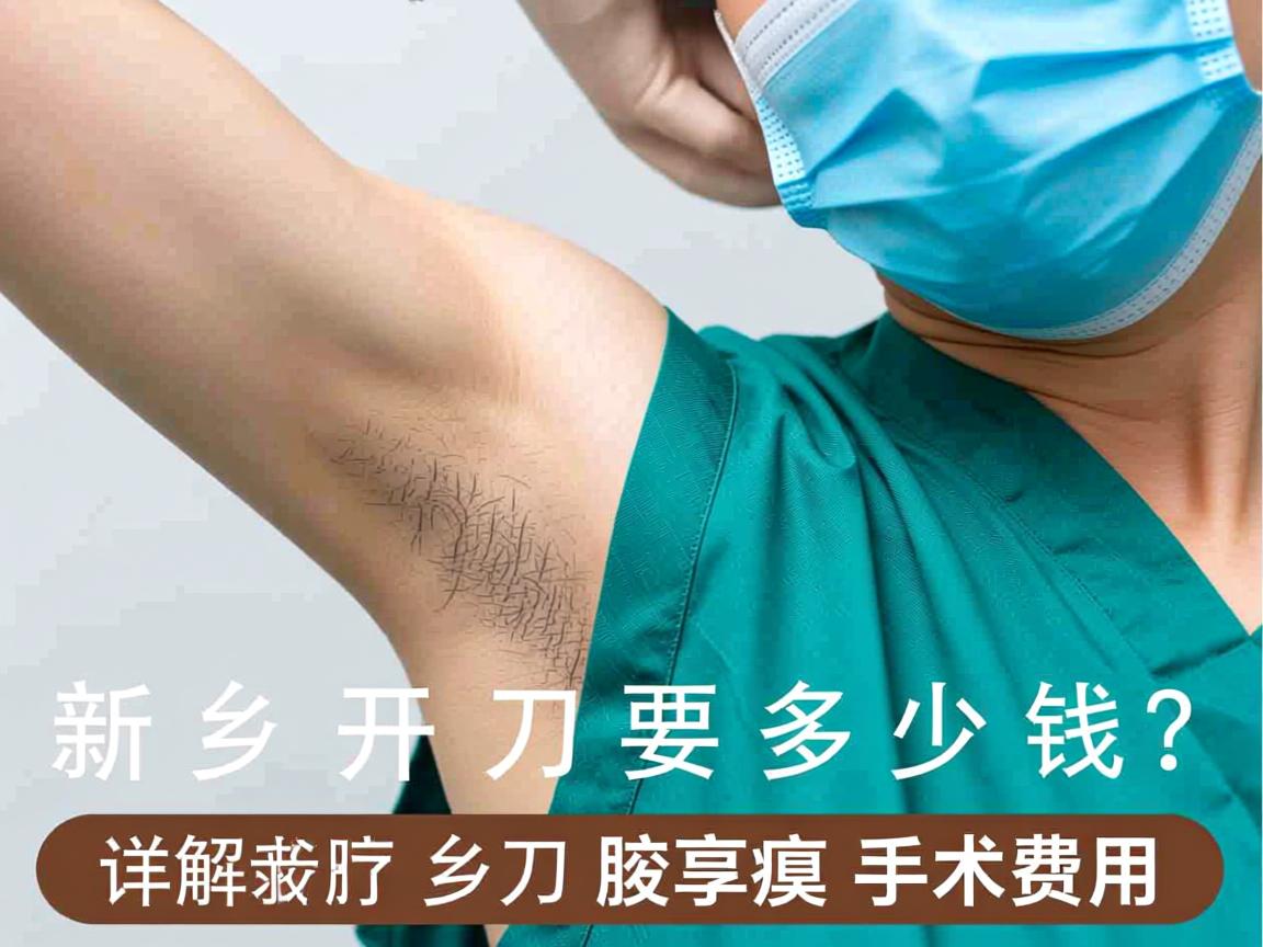新乡腋臭开刀要多少钱？详解新乡腋臭手术费用