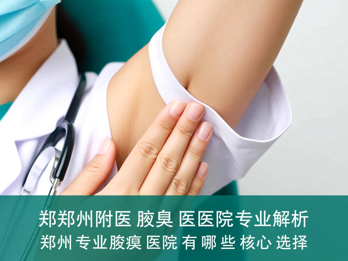 郑州附医腋臭医院专业解析，郑州专业腋臭医院有哪些核心选择