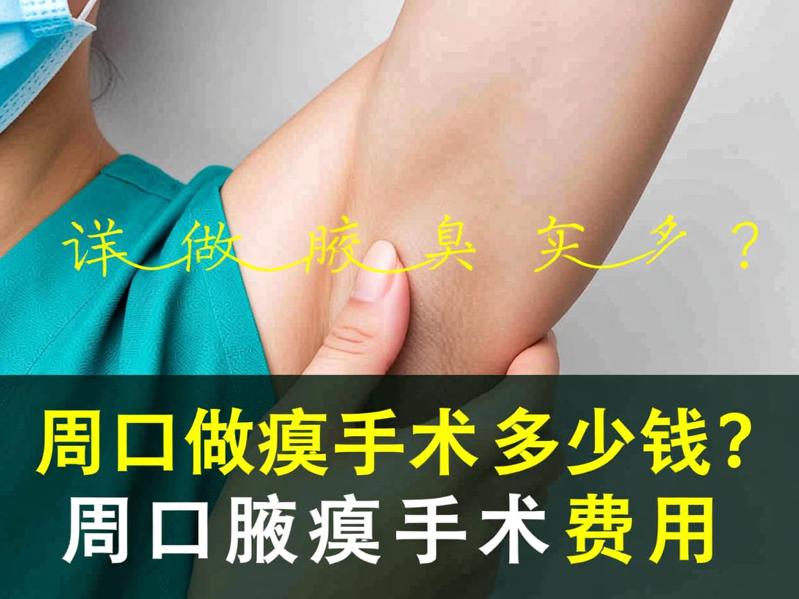 在周口做腋臭手术多少钱？详解周口腋臭手术费用