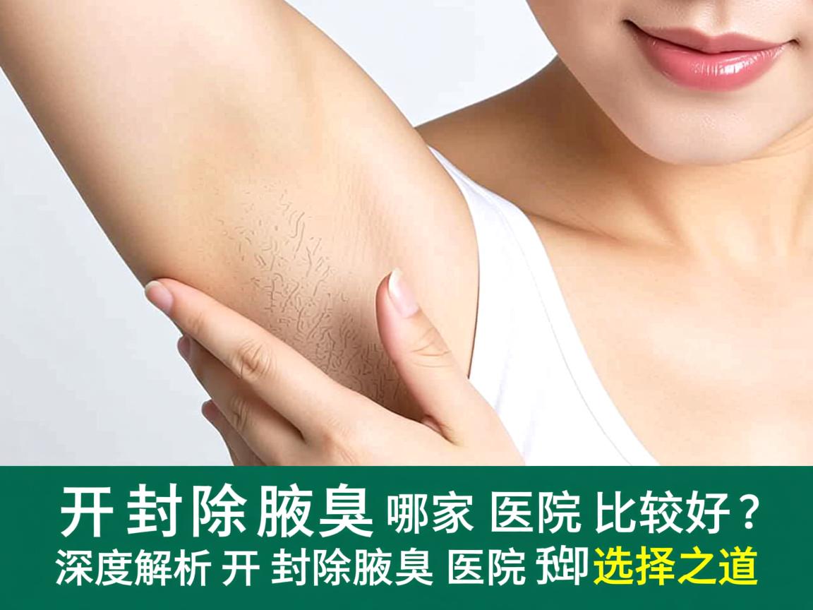 开封除腋臭哪家医院比较好？深度解析开封除腋臭医院的选择之道