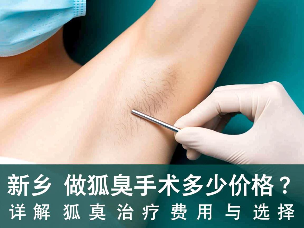 新乡做狐臭手术多少价格？详解狐臭治疗费用与选择