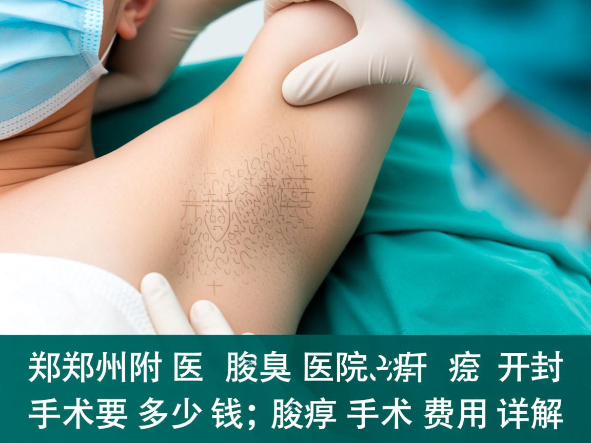 郑州附医腋臭医院解析，开封腋臭手术要多少钱，腋臭手术费用详解