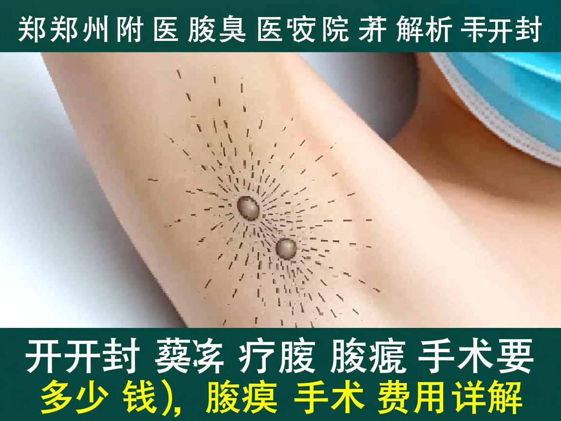 郑州附医腋臭医院解析，开封腋臭手术要多少钱，腋臭手术费用详解